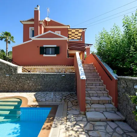Luxury Corfu Dassia Rose Private Pool 4 Bedrooms Villa Dafnila