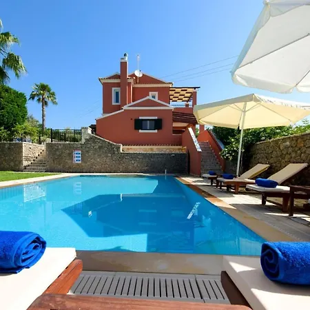Villa Luxury Corfu Dassia Rose Private Pool 4 Bedrooms *